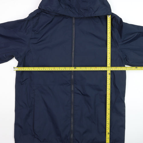 Regatta Men Blue M Waterproof Hooded Rain Jacket