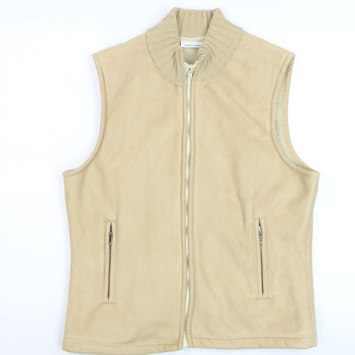 Country Casuals Womens Beige Fleece Waistcoat Bodywarmer M