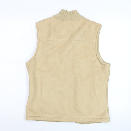 Country Casuals Womens Beige Fleece Waistcoat Bodywarmer M