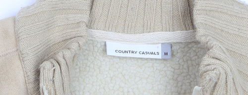 Country Casuals Womens Beige Fleece Waistcoat Bodywarmer M