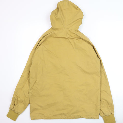 Pop England Men's Beige Hooded Windbreaker Jacket Size S
