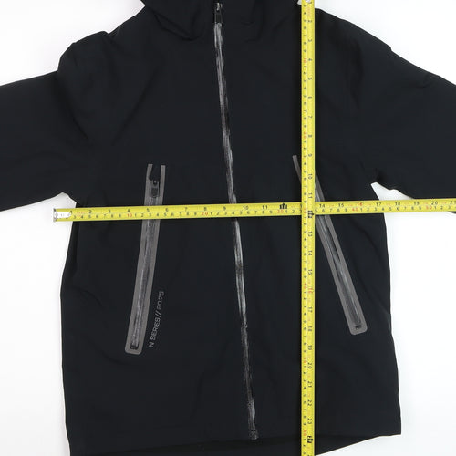 Next Boys Black Waterproof Softshell Hooded Rain Coat 9 Years