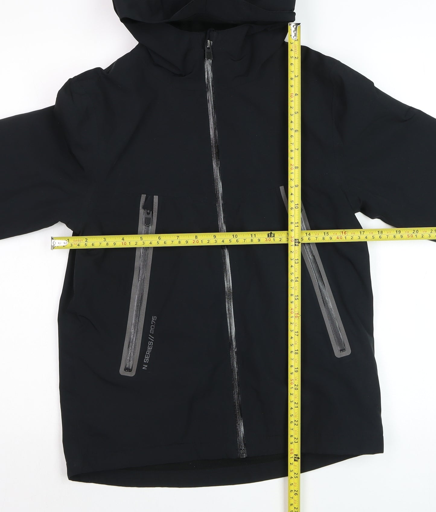 Next Boys Black Waterproof Softshell Hooded Rain Coat 9 Years