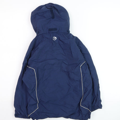 Sprayway Boys Blue Waterproof Hooded Parka Coat Age 8