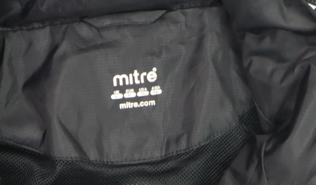 Mitre Men's Black XL Windbreaker Sports Jacket