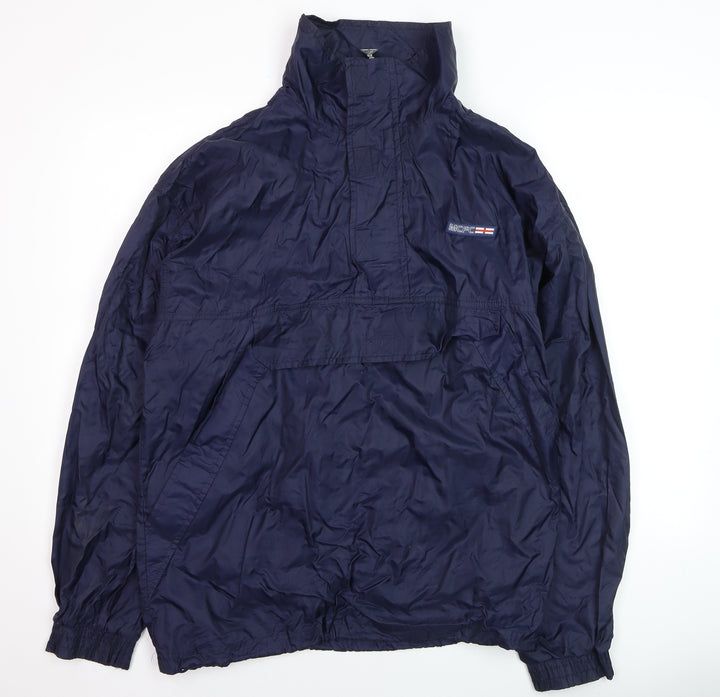 Le Coq Sportif Men's Blue Windbreaker Jacket Size M Regular Fit