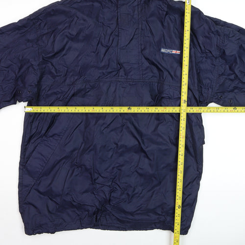 Le Coq Sportif Men's Blue Windbreaker Jacket Size M Regular Fit