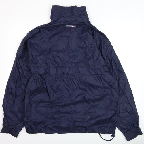 Le Coq Sportif Men's Blue Windbreaker Jacket Size M Regular Fit