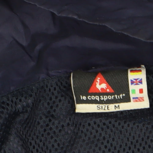 Le Coq Sportif Men's Blue Windbreaker Jacket Size M Regular Fit