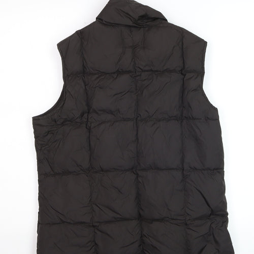 Lands' End Women's Black Puffer Down Waistcoat Gilet Size S 8