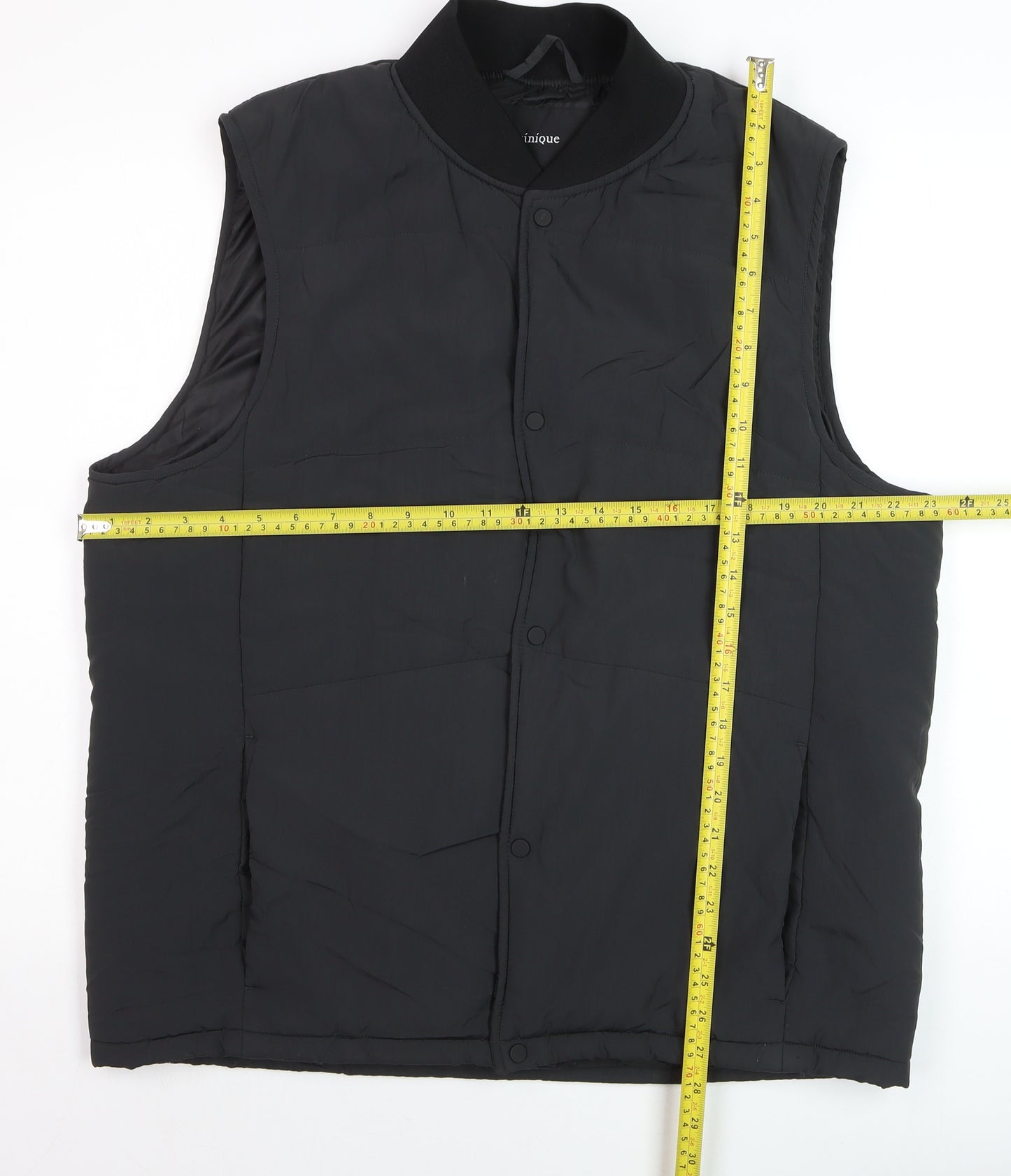 Matinique Men’s Black XL Padded Nylon Waistcoat Gilet Casual