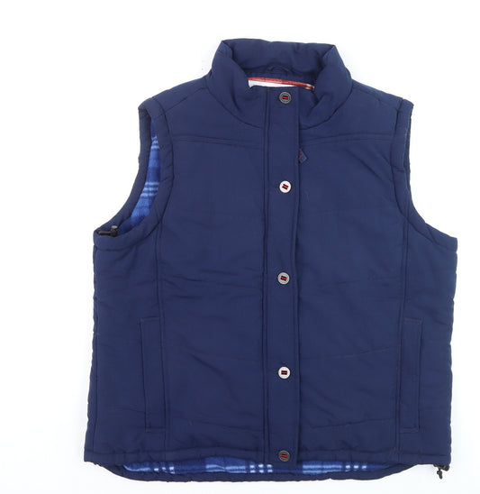 Dock of the Bay Men's Navy Blue Polyester Padded Waistcoat Size L