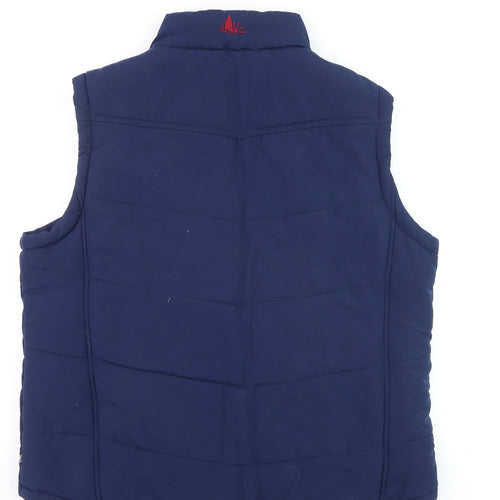 Dock of the Bay Men's Navy Blue Polyester Padded Waistcoat Size L