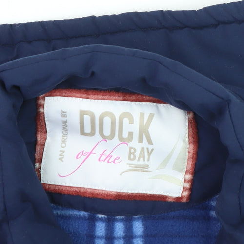 Dock of the Bay Men's Navy Blue Polyester Padded Waistcoat Size L