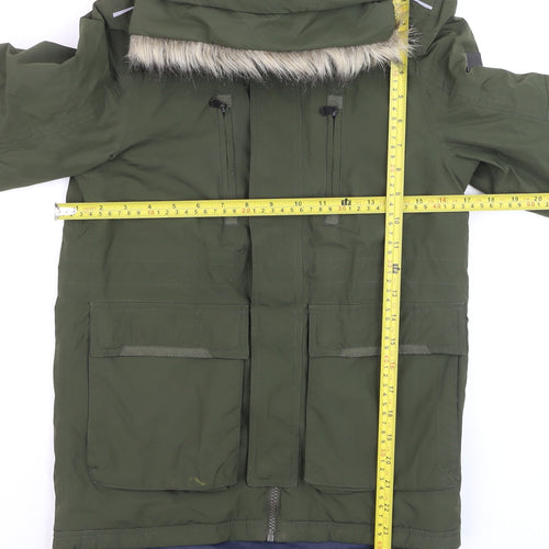 Regatta Boys Green Parka Coat 11-12 Years Hooded Waterproof Winter Jacket