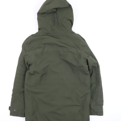 Regatta Boys Green Parka Coat 11-12 Years Hooded Waterproof Winter Jacket