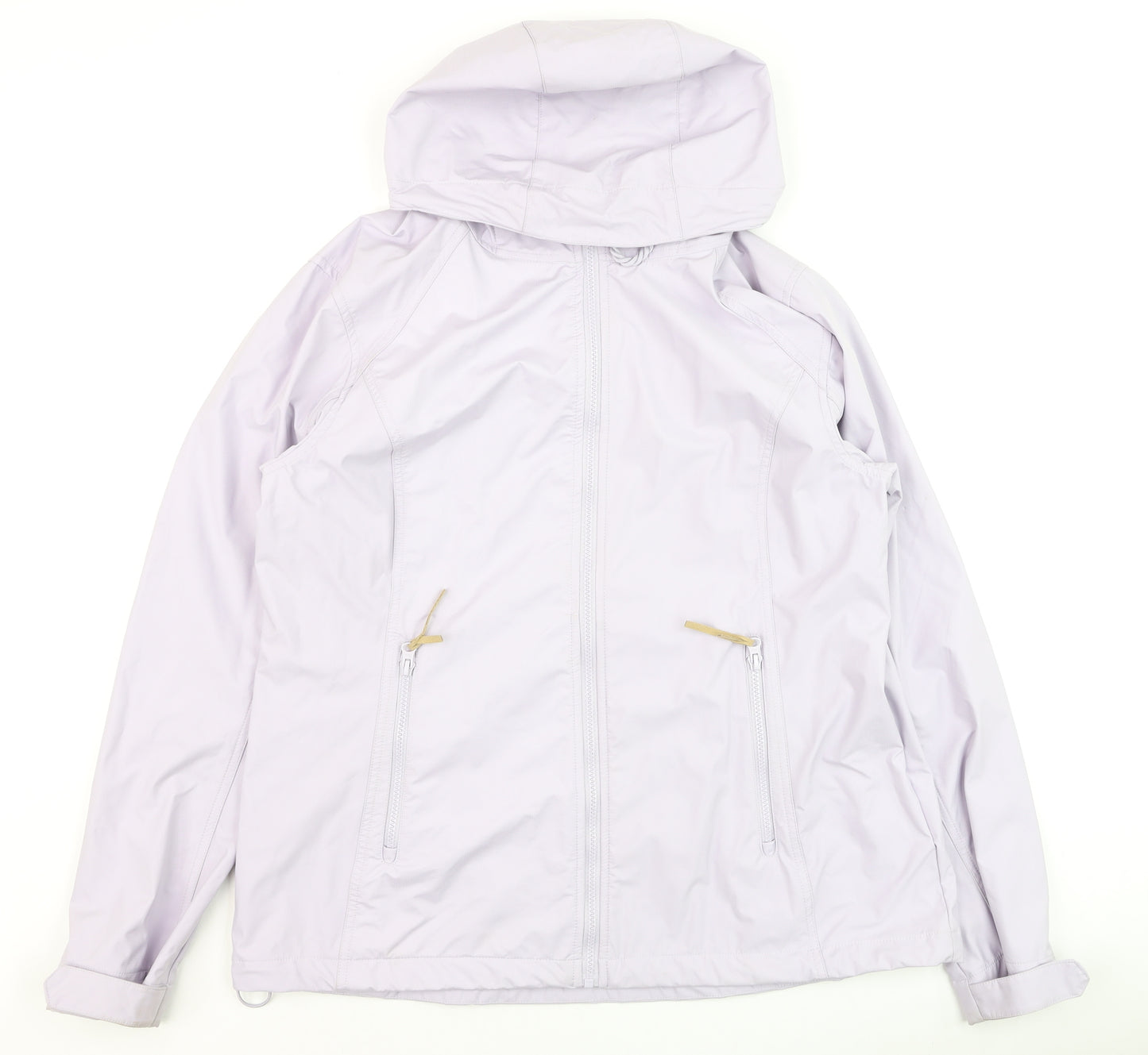 Mountain Warehouse Womens Purple Waterproof Hooded Rain Jacket Size 18