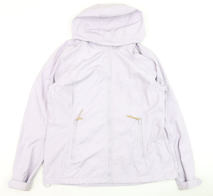 Mountain Warehouse Womens Purple Waterproof Hooded Rain Jacket Size 18