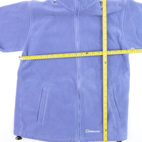 Outdoorscene Womens Purple Fleece Full Zip Jacket Size 12 Regular Fit