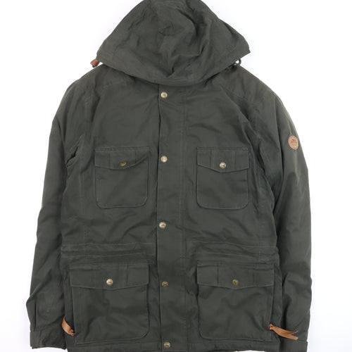 Trespass Men's Green XS Waterproof Hooded Parka Jacket