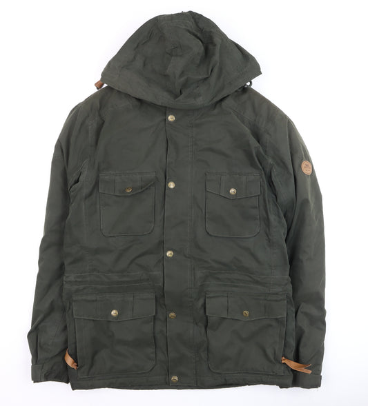 Trespass Men's Green XS Waterproof Hooded Parka Jacket