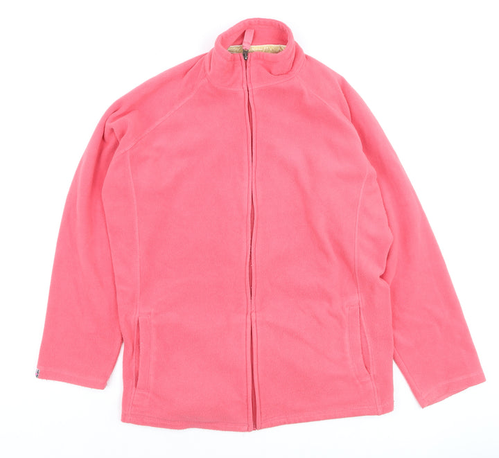 Country Rose Womens Pink Fleece Full Zip Jacket XL Walking Outdoor