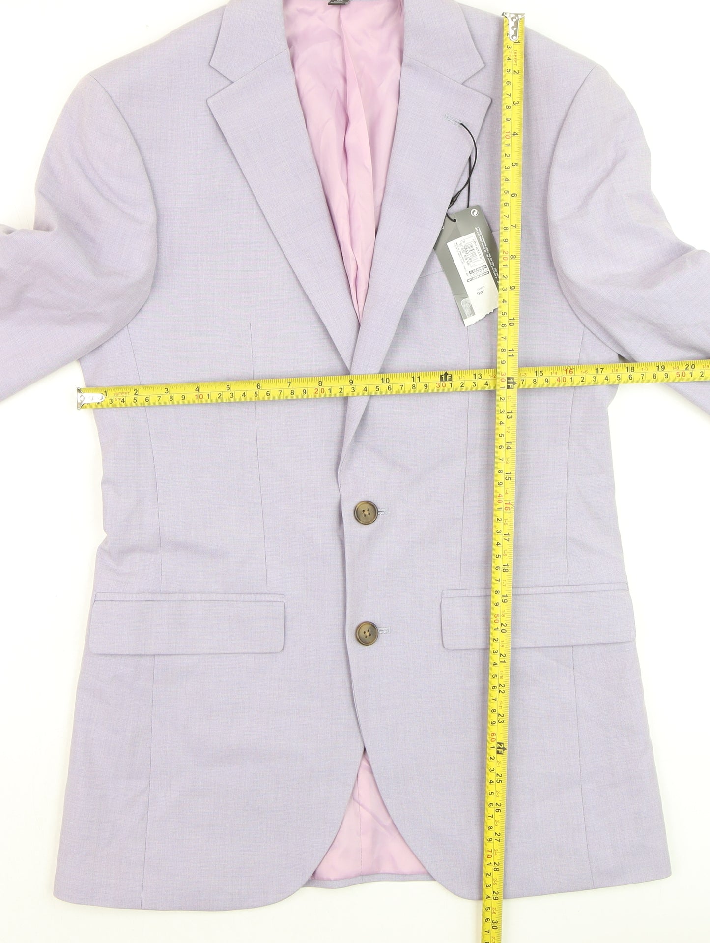 Men’s Purple 36 Regular Blazer Jacket Formal Classic Style