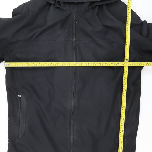 Weatherproof Men’s Black XL Waterproof Hooded Rain Jacket
