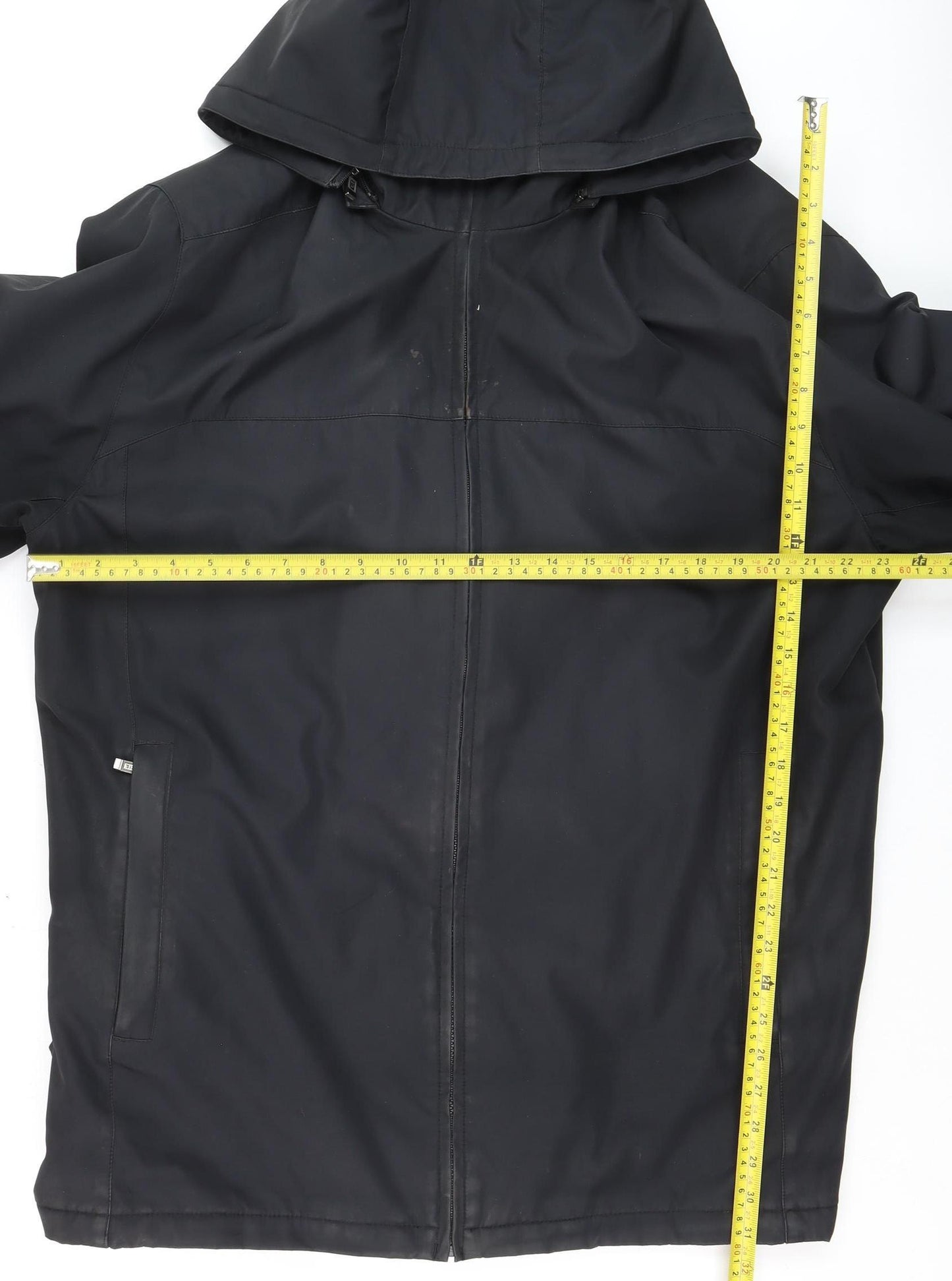 Weatherproof Men’s Black XL Waterproof Hooded Rain Jacket