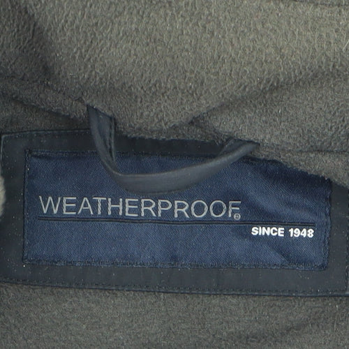 Weatherproof Men’s Black XL Waterproof Hooded Rain Jacket