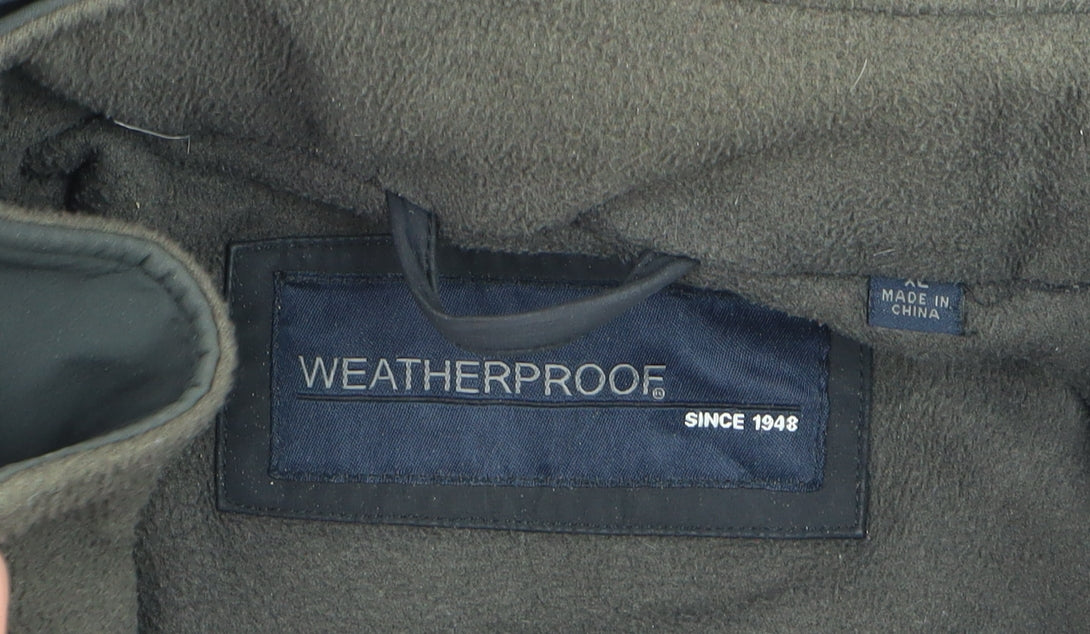 Weatherproof Men’s Black XL Waterproof Hooded Rain Jacket