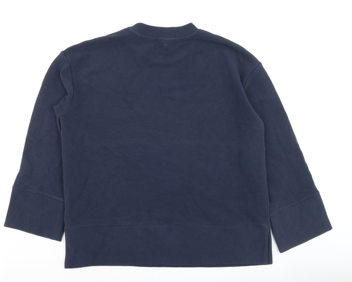 Sweaty Betty Unisex Blue Cotton Pullover Jumper L Regular Fit
