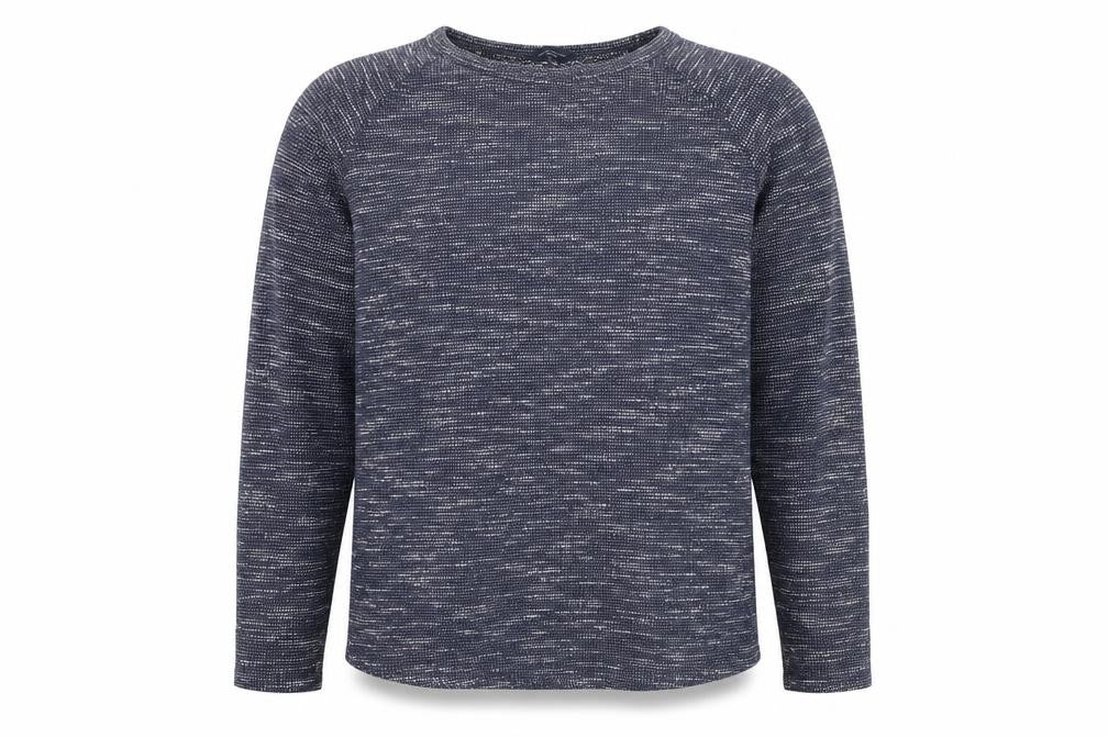 Jack & Jones Men’s Blue Knit Cotton Blend Crew Neck Jumper Size L