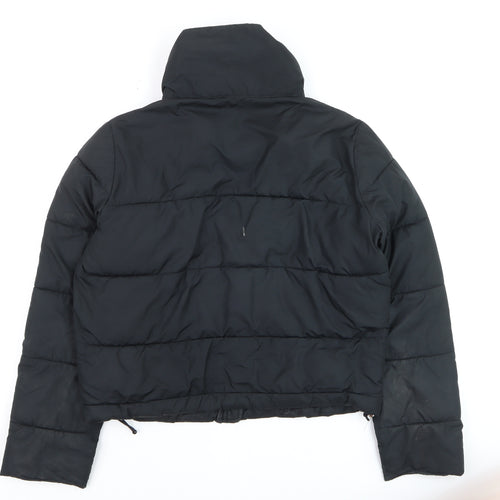 Hollister Womens Black XS Puffer Jacket Recycled Fill Winter Coat