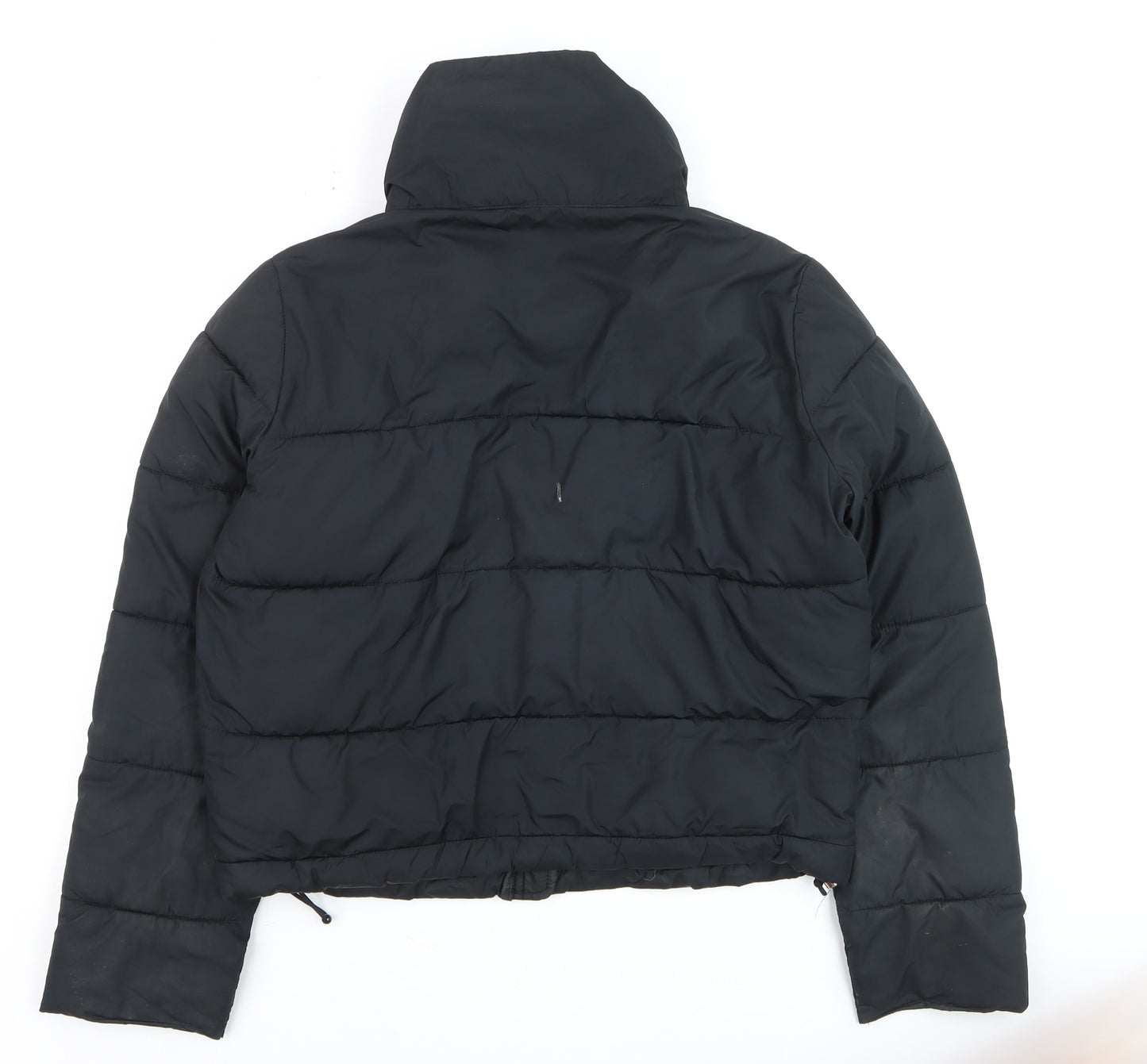 Hollister Womens Black XS Puffer Jacket Recycled Fill Winter Coat