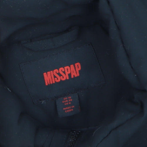 MISSPAP Unisex Black Padded Puffer Waistcoat Size S