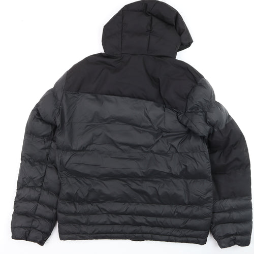 Kings Will Dream Men's Black Puffer Jacket Hooded Size M