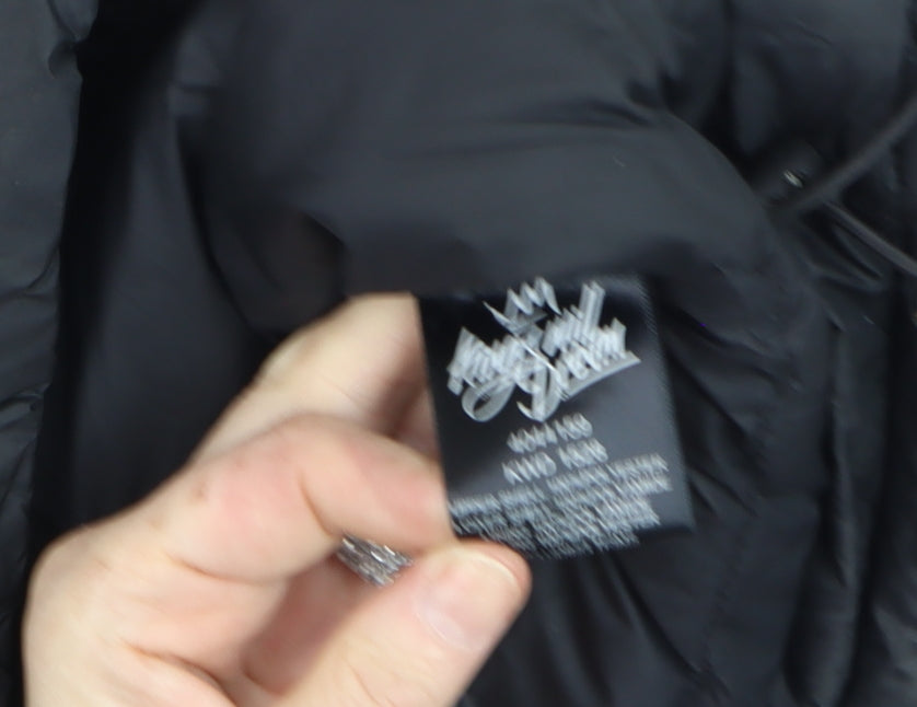 Kings Will Dream Men's Black Puffer Jacket Hooded Size M