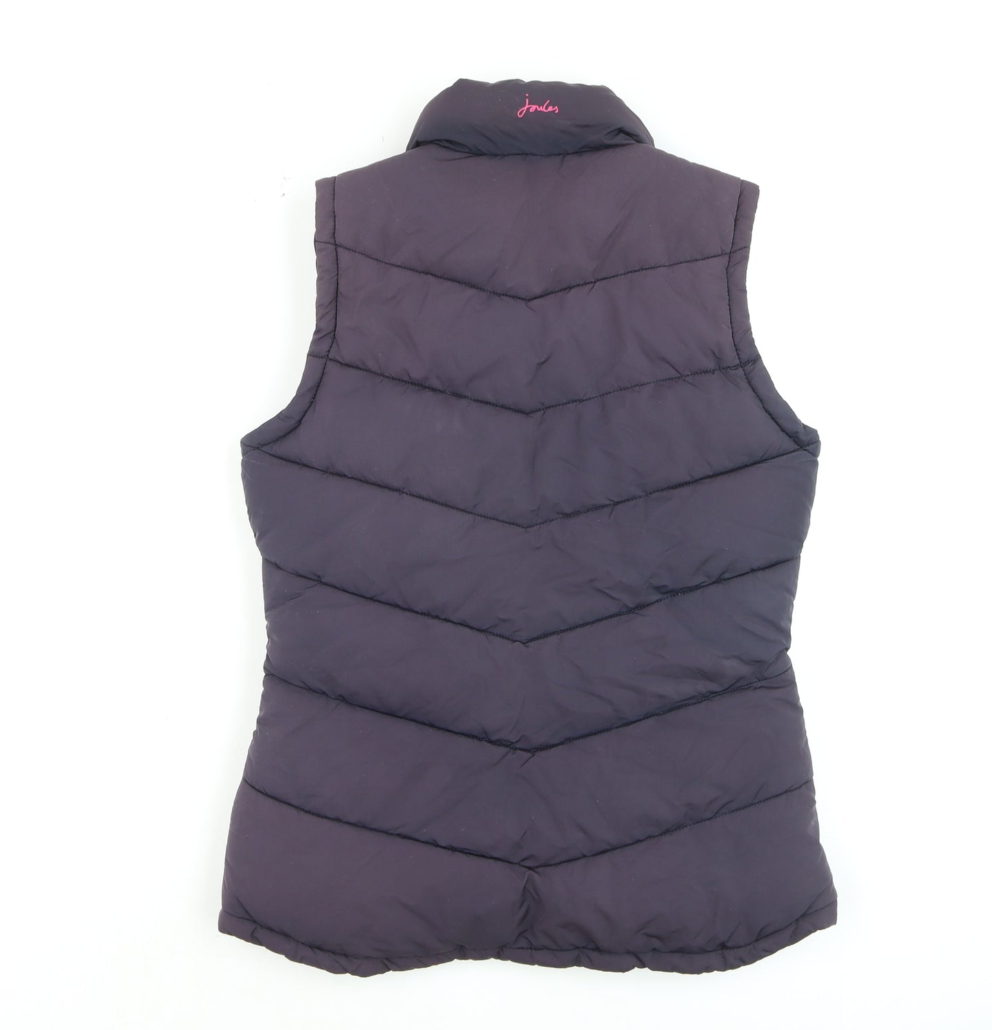 Joules Women's Purple Padded Gilet UK 8 Quilted Waistcoat