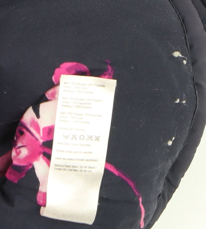 Joules Women's Purple Padded Gilet UK 8 Quilted Waistcoat