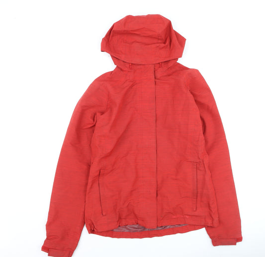Merrell Womens Red Hooded Waterproof Opti-Shell Jacket Size S