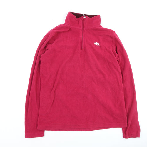 Ridge & Co Women’s Pink Fleece 1/2 Zip Pullover Sweatshirt Size 12
