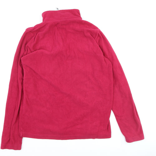 Ridge & Co Women’s Pink Fleece 1/2 Zip Pullover Sweatshirt Size 12