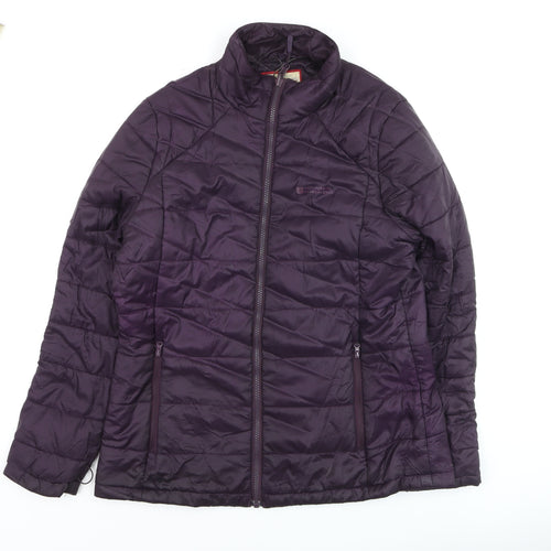 Mountain Warehouse Womens Purple Puffer Jacket UK 12 Lightweight Winter Coat