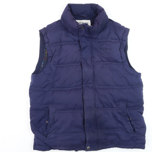 SoulCal & Co Women’s Blue Padded Puffer Waistcoat Vest Size L