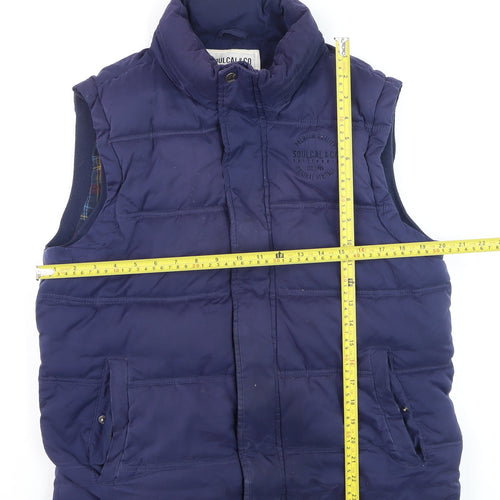 SoulCal & Co Women’s Blue Padded Puffer Waistcoat Vest Size L