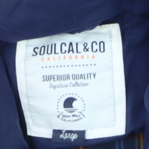 SoulCal & Co Women’s Blue Padded Puffer Waistcoat Vest Size L