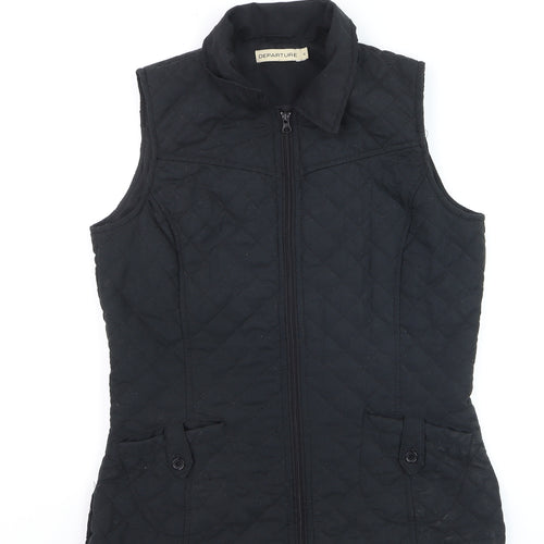 Departure Men's Black Quilted Waistcoat S Lightweight Casual Gilet