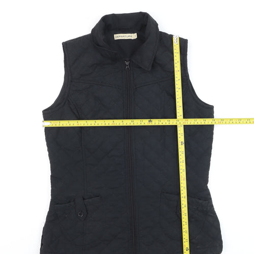 Departure Men's Black Quilted Waistcoat S Lightweight Casual Gilet