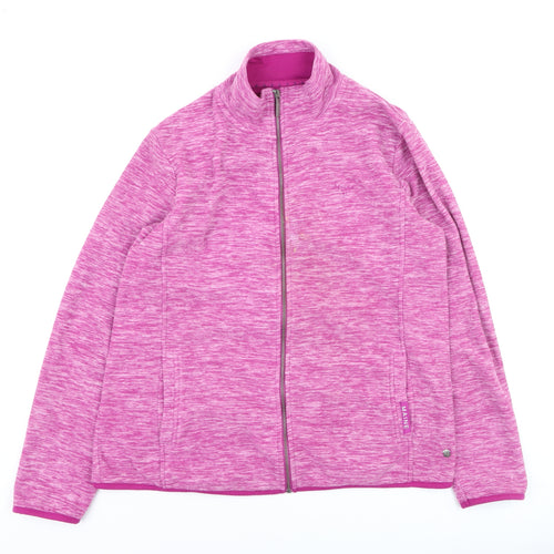 Maine New England Women's Pink Size 16 Full Zip Fleece Jacket